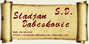 Slađan Dabesković vizit kartica